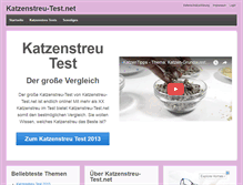 Tablet Screenshot of katzenstreu-test.net